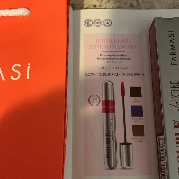NWT Farmasi Double Lash Extend Mascara - Brown 12 ml 0.41 fl. Oz. - Picture 8 of 9